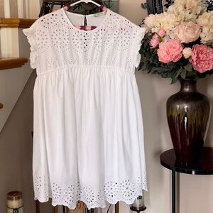 Zara Basic | White Cotton Sun Dress